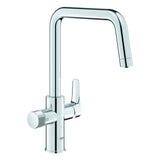 GROHE SPT-Batterie GROHE Blue Pure Eurosmart 30583 U-Auslauf chrom, 30583000