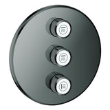 GROHE 3-fach UP-Ventil Grohtherm Smart Control 29122 FMS rund hard graphite, 29122A00