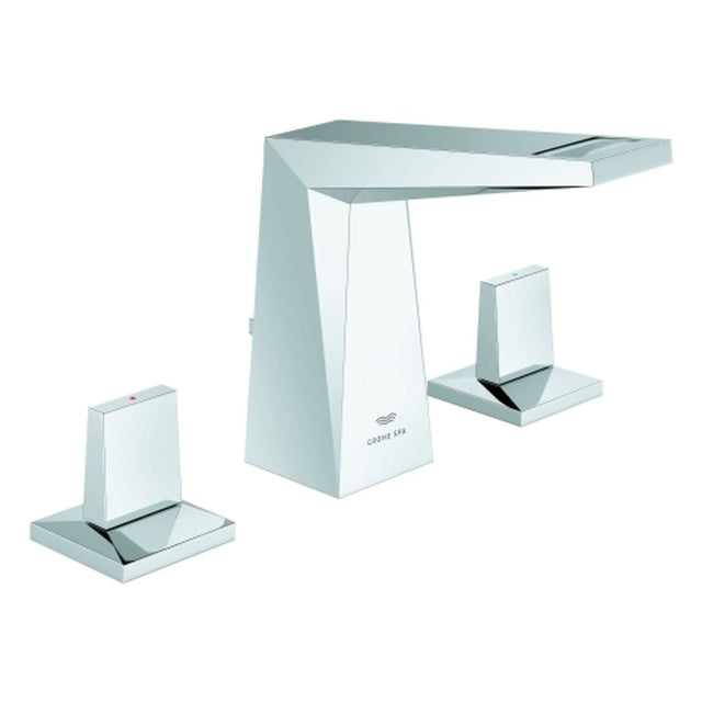 GROHE 3-Loch-WT-Batt. Allure Brilliant 20626 flacher Auslauf chrom, 20626000