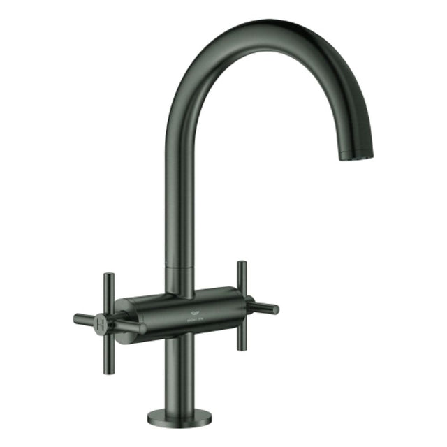 GROHE WT-Einlochbatterie Atrio 21144 DN15 L-Size Kreuz-Gr. hard graphite geb., 21144AL0