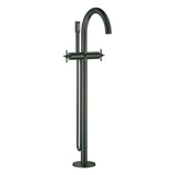 GROHE 2-Griff-Wannenbatt. Atrio 25272 FMS Bodenm. Kreuz-Gr. hard graphite geb., 25272AL0