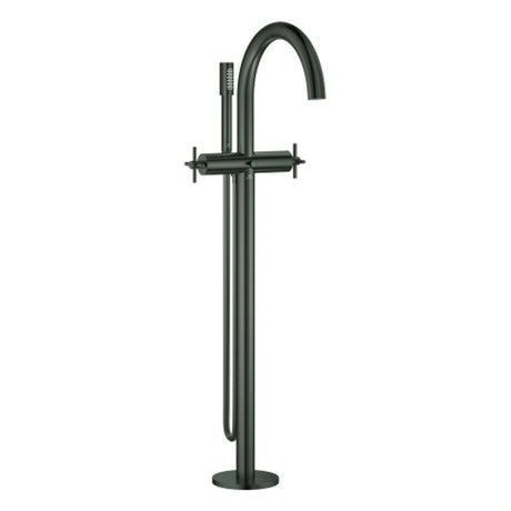 GROHE 2-Griff-Wannenbatt. Atrio 25272 FMS Bodenm. Kreuz-Gr. hard graphite geb., 25272AL0