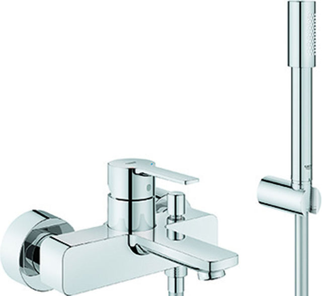 GROHE EH-Wannenbatterie Lineare 33850_1 Wandmontage mit Brausegarnitur chrom, 33850001