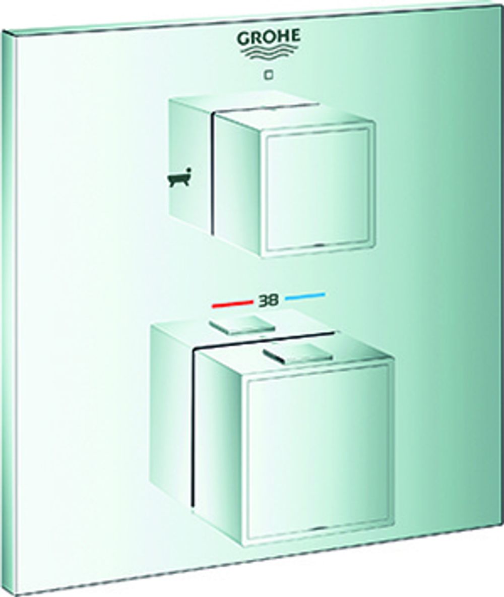 GROHE THM-Wannenbatterie Grohtherm Cube 24155 FMS für 35600 2-Wege-Umst. chrom, 24155000