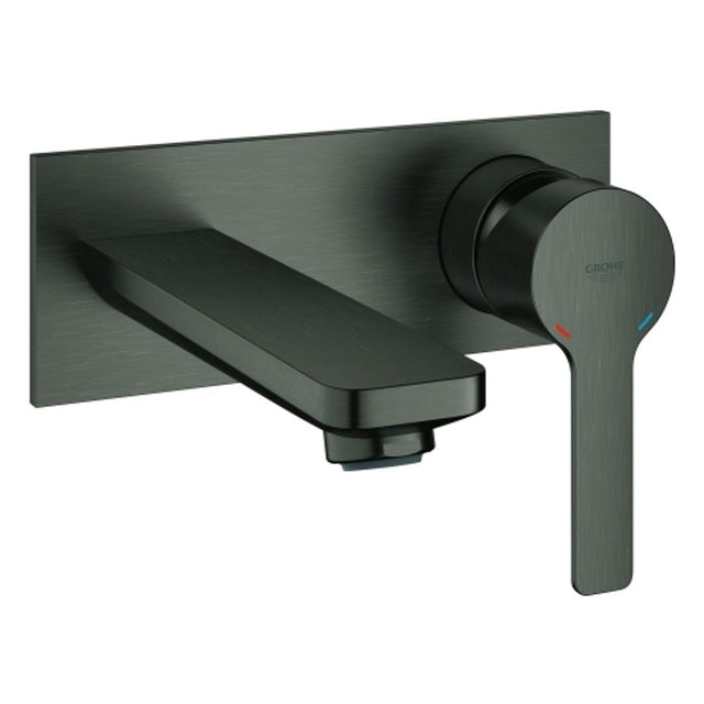 GROHE 2-Loch-WT-Wandbatterie Lineare 19409_1 FMS hard graphite gebürstet, 19409AL1
