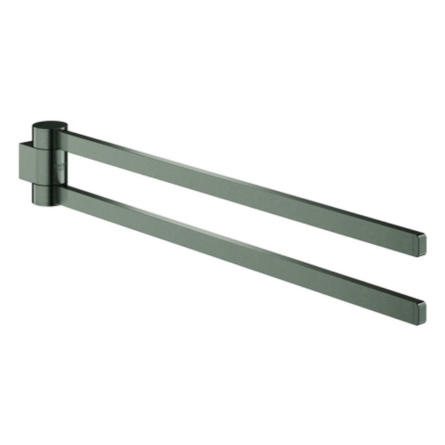 GROHE Handtuchhalter Selection 41063 2-armig schwenkbar hard graphite geb., 41063AL0