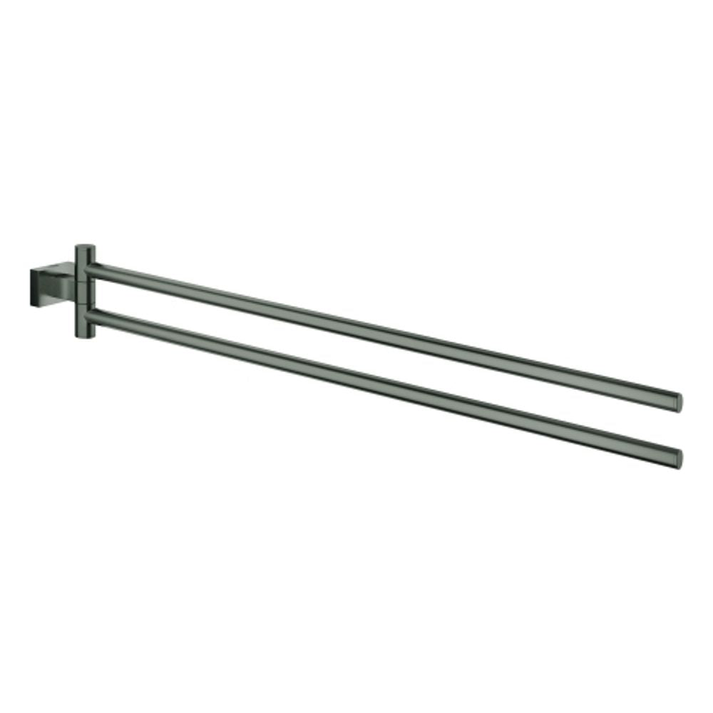 GROHE Handtuchhalter Essentials Cube 40624_1 2-armig 439mm hard graphite geb., 40624AL1
