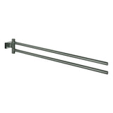 GROHE Handtuchhalter Essentials Cube 40624_1 2-armig 439mm hard graphite geb., 40624AL1