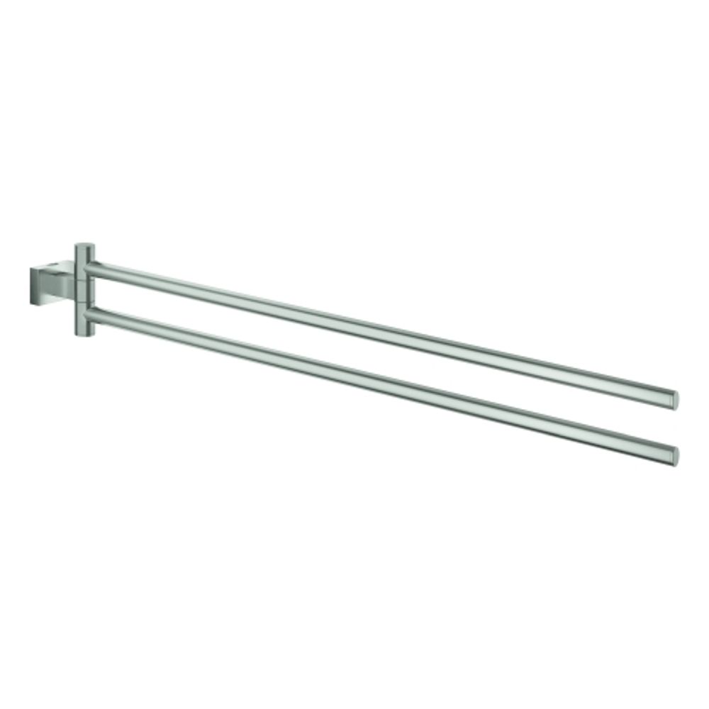 GROHE Handtuchhalter Essentials Cube 40624_1 2-armig 439mm supersteel, 40624DC1