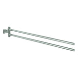 GROHE Handtuchhalter Essentials Cube 40624_1 2-armig 439mm supersteel, 40624DC1