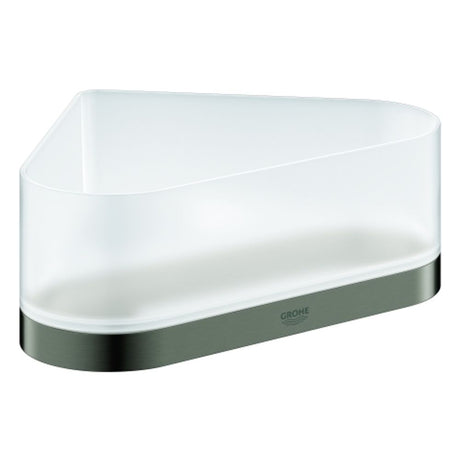 GROHE Eck-Duschablage Selection 41038 mit Halterung hard graphite geb., 41038AL0