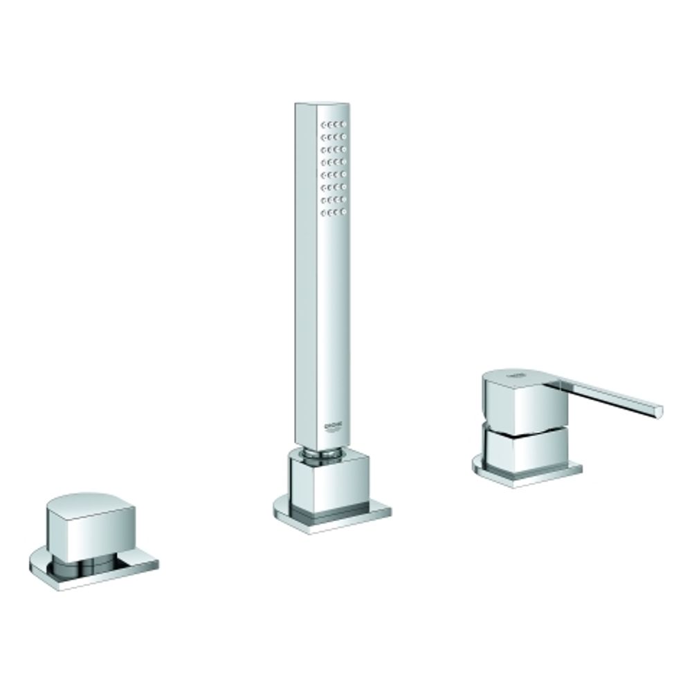 GROHE 3-Loch-EH-Wannenkombination Plus 23845_3 chrom, 23845003