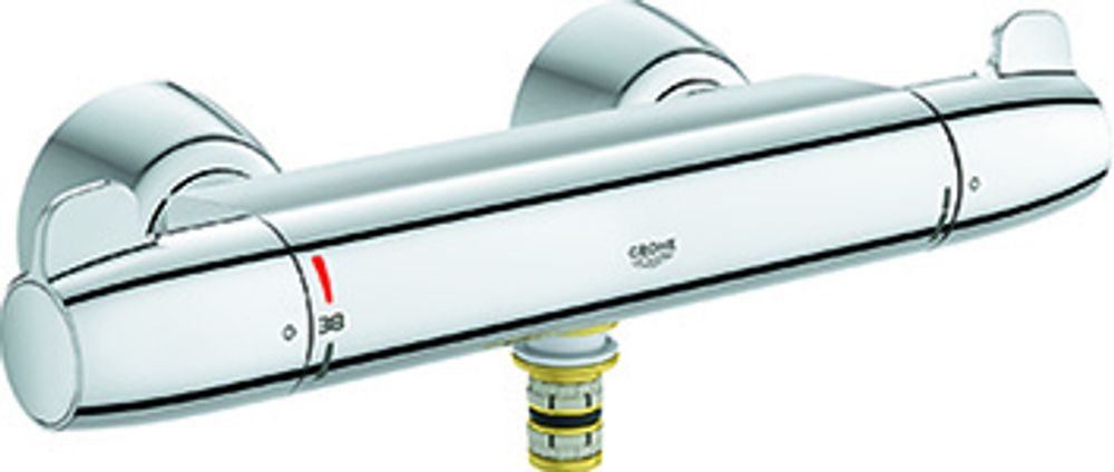 GROHE THM-WT-Batterie Grohtherm Special 34666 mit verdeckten S-Anschlüssen chrom, 34666000