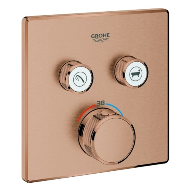 GROHE Thermostat Grohtherm SmartControl 29124 eckig FMS 2 ASV warm sunset geb., 29124DL0