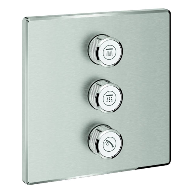 GROHE 3-fach UP-Ventil Grohtherm Smart Control 29127 FMS eckig supersteel, 29127DC0