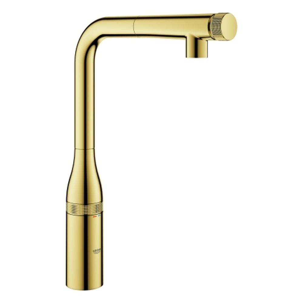 GROHE SPT-Batterie Essence Smart Control 31615 L-Ausl. azb. Spülbr. cool sunrise, 31615GL0