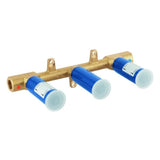 GROHE Unterputz-Einbaukörper 29025_2 für 3-Loch WT-Wandbatterien DIN 18534:2017, 29025002