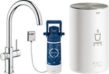 GROHE Armatur und Boiler GROHE Red Duo 30083_1 M-Size C-Auslauf supersteel, 30083DC1