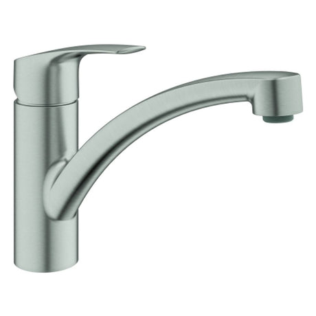 GROHE EH-SPT-Batterie Eurosmart 33281_3 flacher Auslauf supersteel, 33281DC3