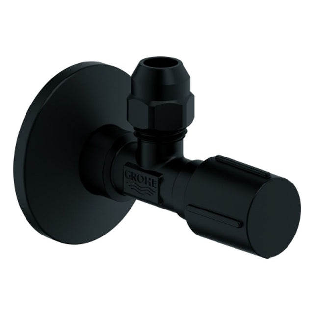 GROHE Eckventil 22074 1/2" x 3/8" Quetschverschraubung 10mm phantom black, 22074KF0