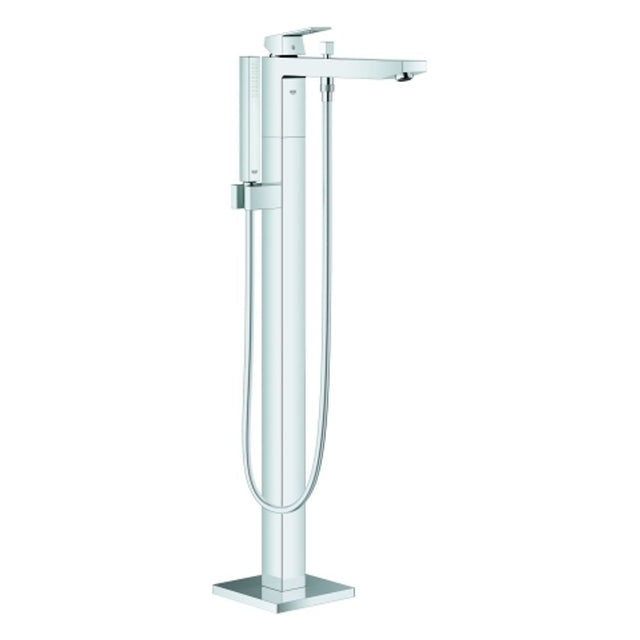 GROHE EH-Wannenbatterie Eurocube 23672_1 Fertigmontageset Bodenmontage chrom, 23672001