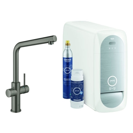 GROHE Starterkit GROHE Blue Home 31454_1 Bluetooth/WIFI L-Ausl. hard graphite gb., 31454AL1