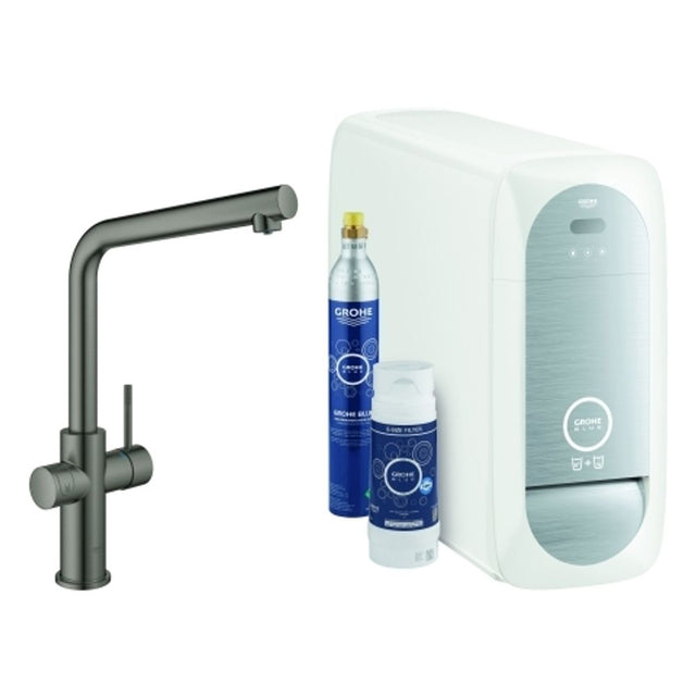 GROHE Starterkit GROHE Blue Home 31454_1 Bluetooth/WIFI L-Ausl. hard graphite gb., 31454AL1