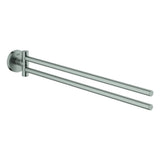 GROHE Handtuchhalter Essentials 40371_1 2-armig schwenkbar 450mm supersteel, 40371DC1