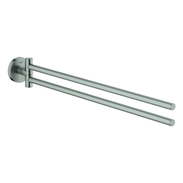 GROHE Handtuchhalter Essentials 40371_1 2-armig schwenkbar 450mm supersteel, 40371DC1