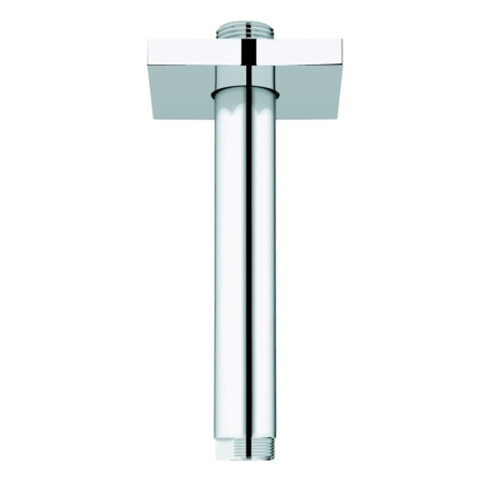 GROHE Deckenauslass Rainshower 27485 eckige Rosette Länge 142mm chrom, 27485000