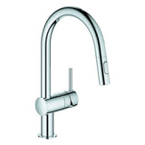 GROHE EH-Spültischbatterie Minta 32321_2 C-Auslauf Spülbrause chrom, 32321002