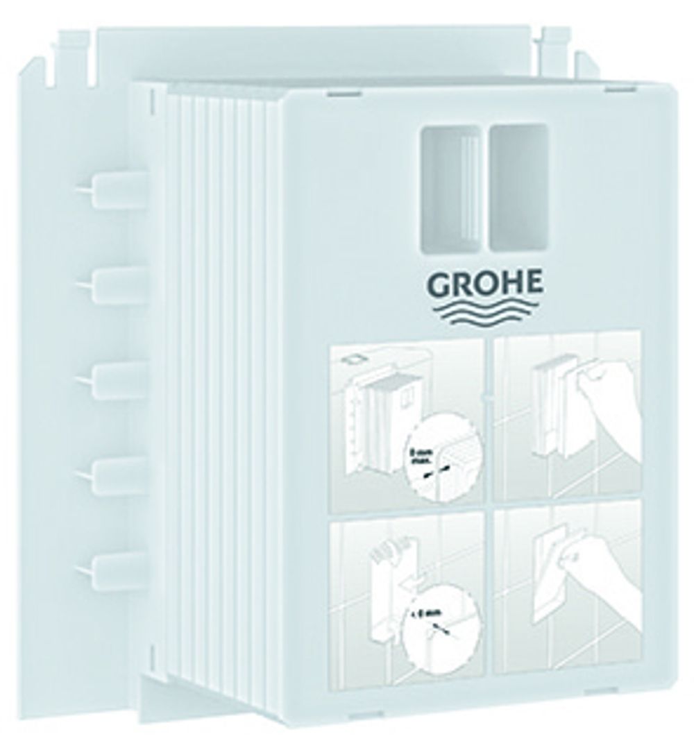 GROHE Revisionsschacht 40911 für Uniset Rapid SL für kleine Abdeckplatten, 40911000