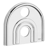 GROHE Rosette 47463 f.Chiara Thermostat Fertigmontageset 235x218 chrom/mattchrom, 47463IP0