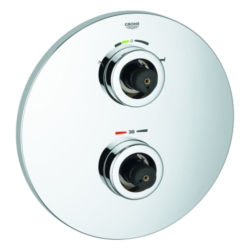GROHE Rosette f.Grotherm Thermostat-Set, D:210mm,verd.Befest.,Fast-Fixation,chrom, 47810000