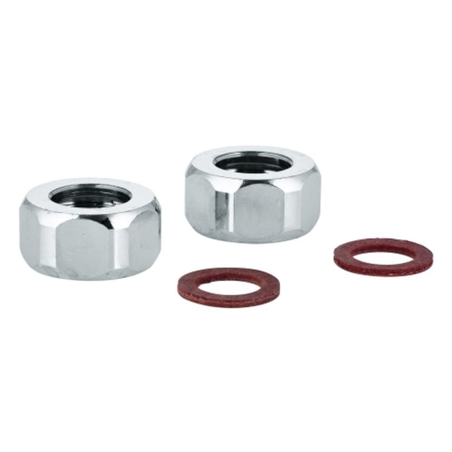 GROHE Anschlussmutter 12902 1/2\"x14,5 2 Stück chrom, 1290200M