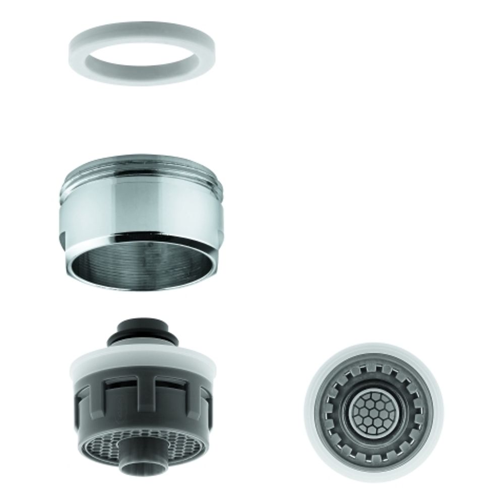 GROHE Mousseur  mit Außengewinde M24x1, Dual Strahlregler GROHE Blue, chrom, 48379000