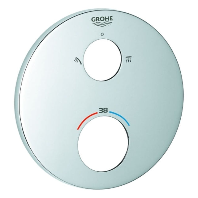 GROHE Rosette 49074 rund für THM-Fertigmontagesets chrom, 49074000