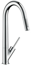 AXOR HG Spültischmischer Axor Starck edelstahl-optik mit Ausziehbrause, 10821800