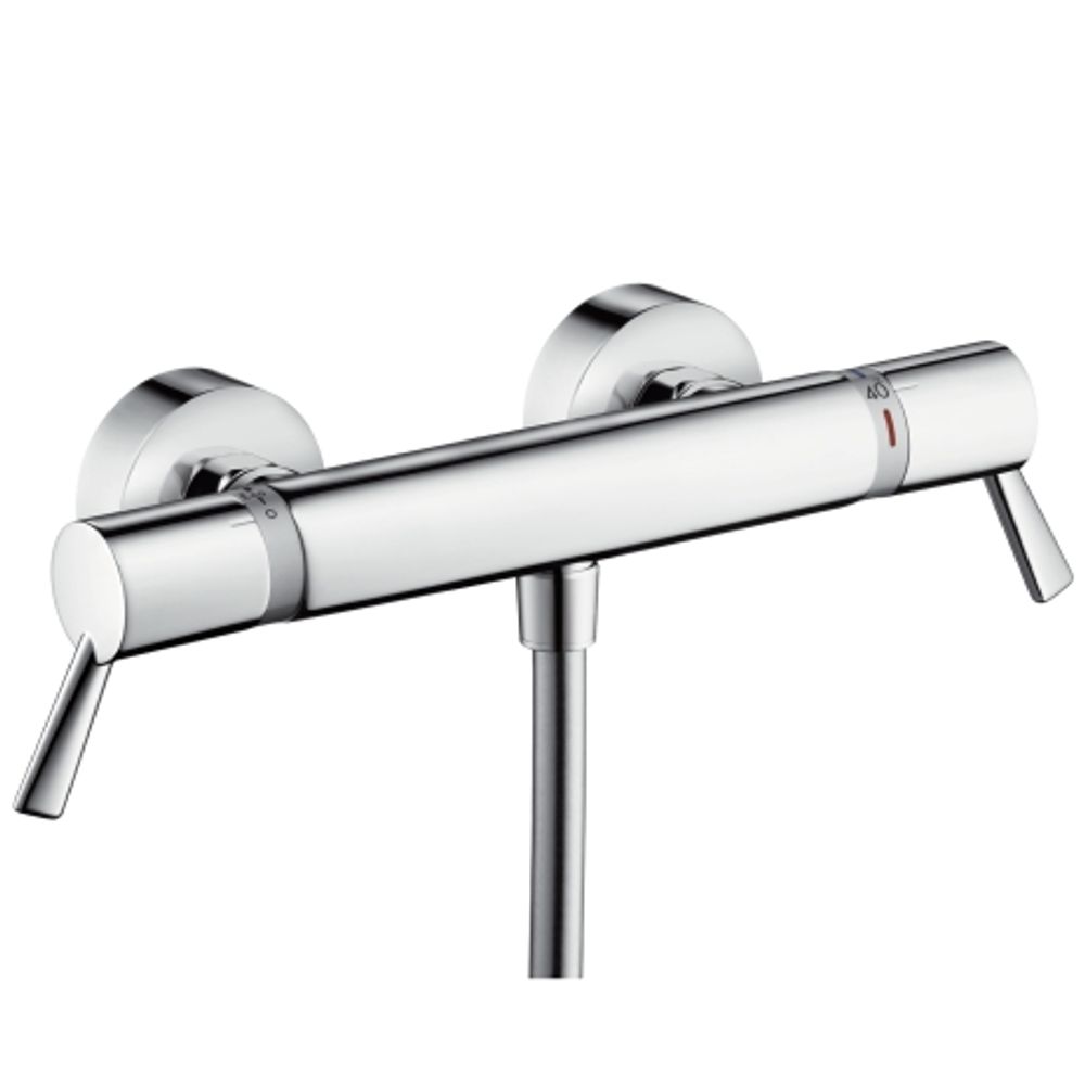 hansgrohe Ecostat Brausethermostat Comfort Care Aufputz mit extra langen Griffen Chrom, 13117000