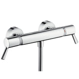 hansgrohe Ecostat Brausethermostat Comfort Care Aufputz mit extra langen Griffen Chrom, 13117000