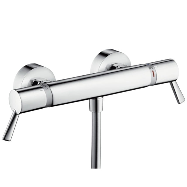 hansgrohe Ecostat Brausethermostat Comfort Care Aufputz mit extra langen Griffen Chrom, 13117000