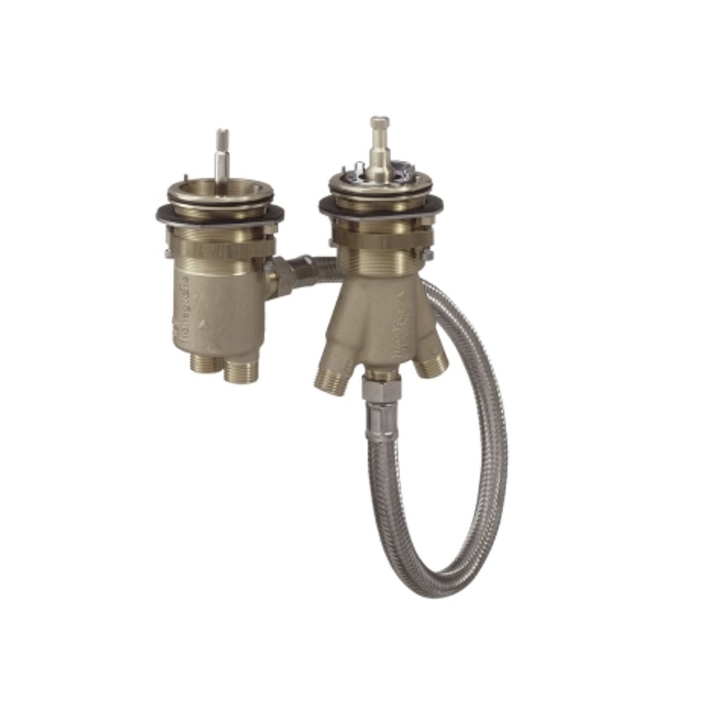 hansgrohe Grundkörper für 2-Loch Wannenrandarmatur mit Thermostat, 13550180