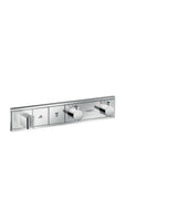 hansgrohe RainSelect Thermostat Unterputz für 2 Verbraucher mit integriertem Brausehalter Chrom, 15355000