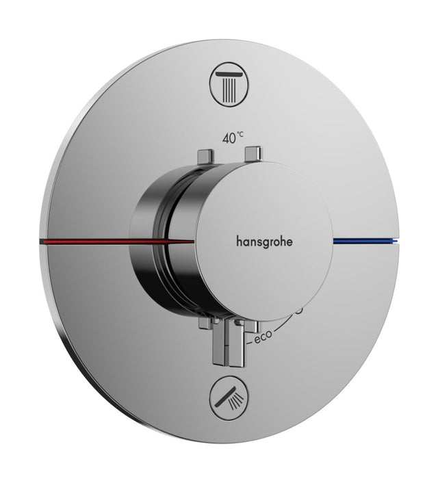 Hansgrohe HG ShowerSelect Comfort S Thermostat Unterputz für 2 Verbraucher Chrom, 15554000