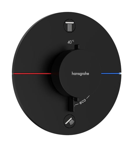 Hansgrohe HG ShowerSelect Comfort S Thermostat Unterputz für 2 Verbraucher Mattschwarz, 15554670