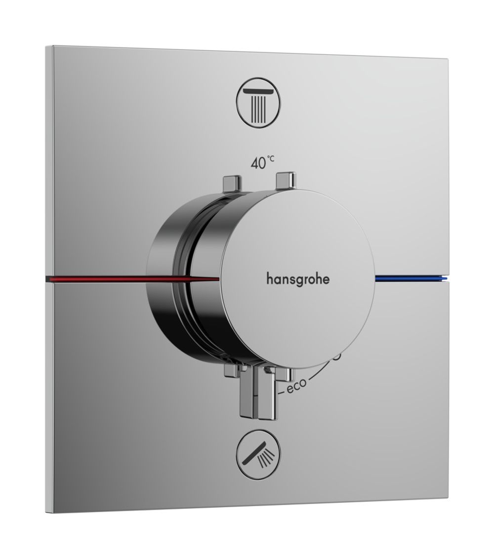 Hansgrohe HG ShowerSelect Comfort E Thermostat Unterputz für 2 Verbraucher Chrom, 15572000