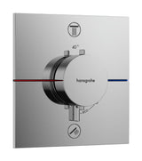 Hansgrohe HG ShowerSelect Comfort E Thermostat Unterputz für 2 Verbraucher Chrom, 15572000