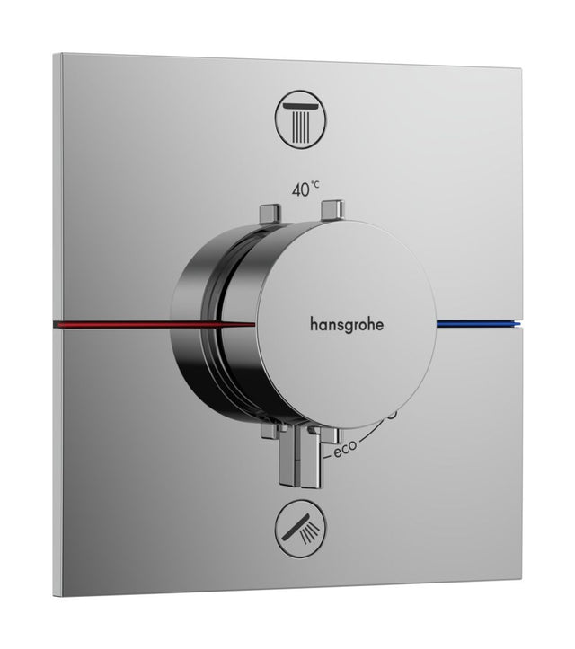 Hansgrohe HG ShowerSelect Comfort E Thermostat Unterputz für 2 Verbraucher Chrom, 15572000