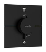 Hansgrohe HG ShowerSelect Comfort E Thermostat Unterputz für 2 Verbraucher Mattschwarz, 15572670