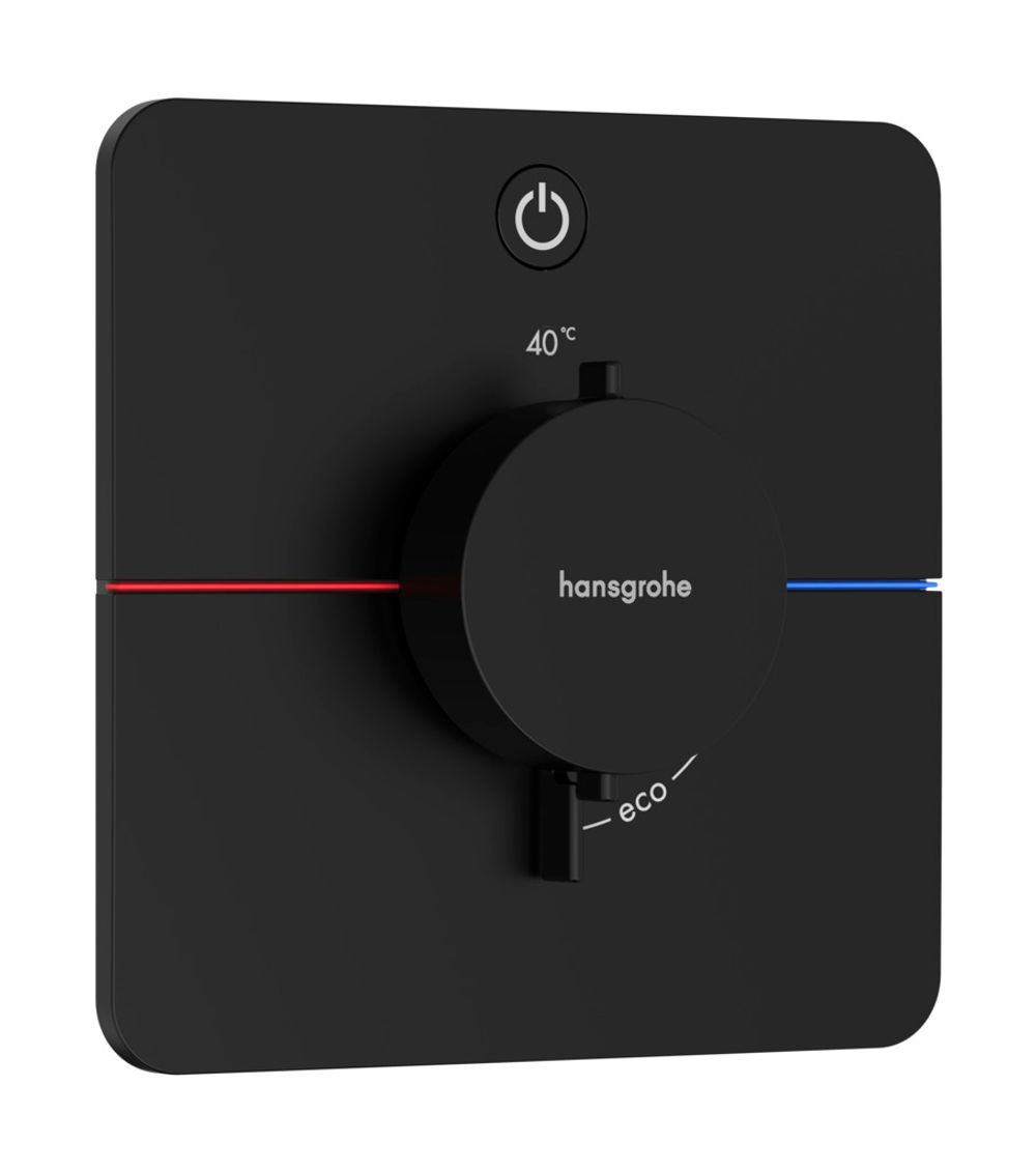 Hansgrohe HG ShowerSelect Comfort Q Thermostat Unterputz für 1 Verbraucher Mattschwarz, 15581670